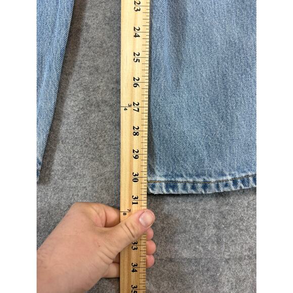 Vintage 90s Levis 550 Relaxed Straight Jeans Mens 33x30.5 Blue Red Tab Grunge - Picture 4 of 9